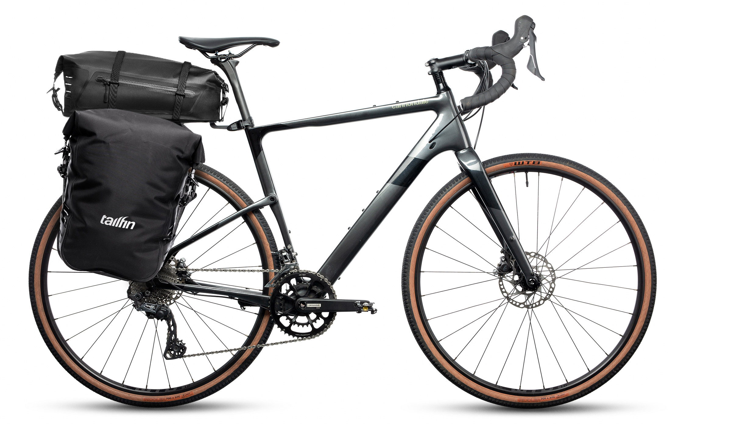 rack with panniers